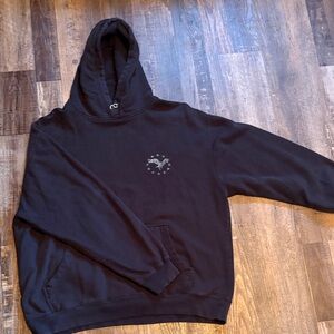 Men's Black Graphic Hoodie